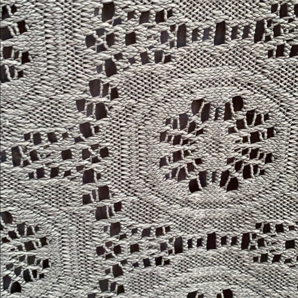 Adriana Papell || Grey Crochet Shift Dress - Picture 5 of 5